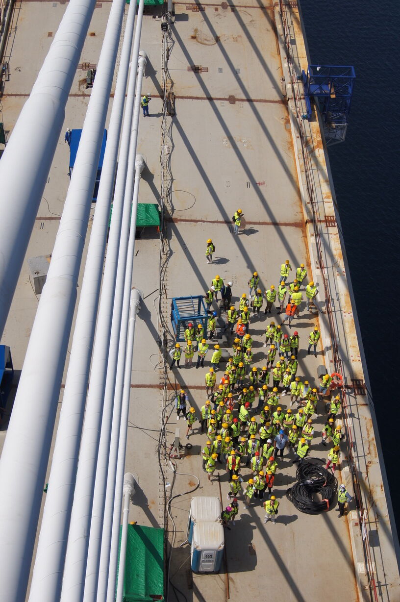 Ekskurzija na gradilište Pelješkog mosta