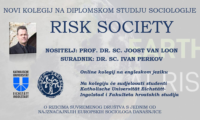 Novi kolegij &#8220;Risk Society&#8221; na Fakultetu hrvatskih studija