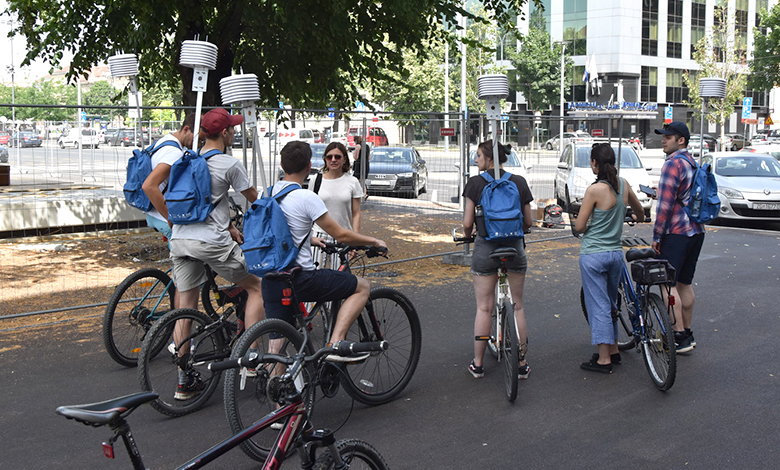 PMF biciklira i mjeri temperaturu grada