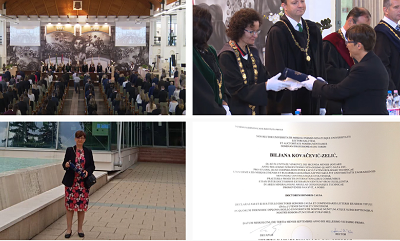 Profesorici Biljani Kovačević Zelić počasni doktorat Sveučilišta u Miškolcu