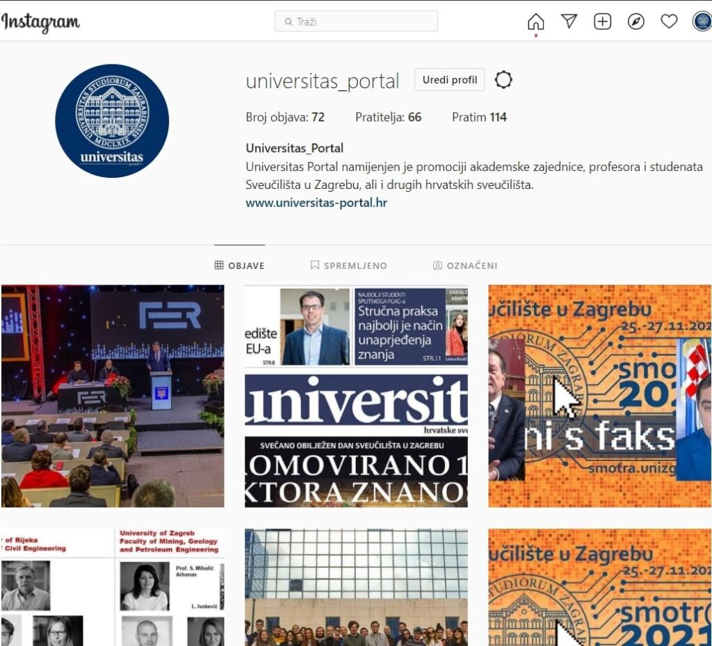 Nove društvene mreže Universitas portala