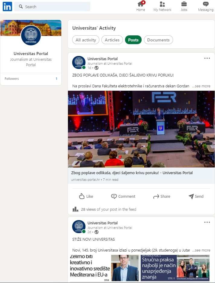 Nove društvene mreže Universitas portala