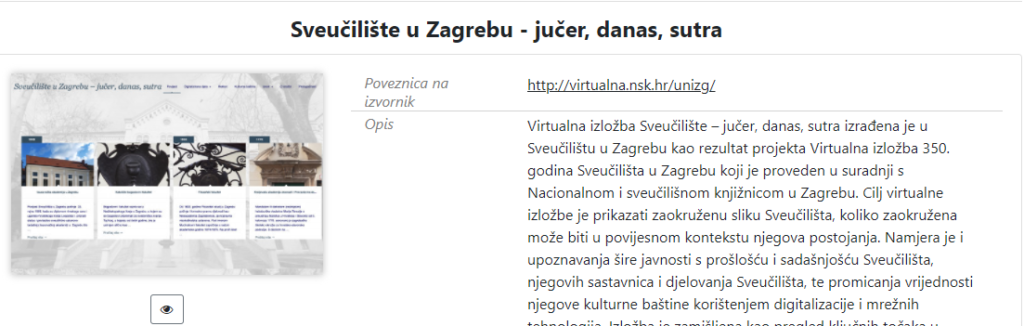 Vizbi. UNIZG – Virtualne zbirke Sveučilišta u Zagrebu