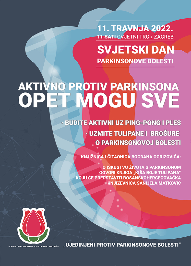 Aktivno protiv Parkinsona 11. travnja na Cvjetnom trgu u Zagrebu