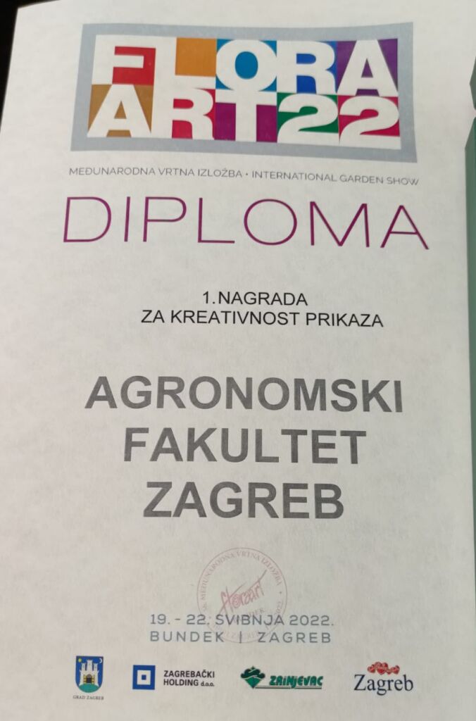 Agronomskom fakultetu prva nagrada na FlorArtu