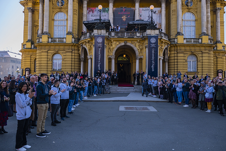 Inauguracija novog zagrebačkog rektora Stjepana Lakušića