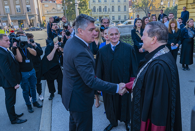 Inauguracija novog zagrebačkog rektora Stjepana Lakušića
