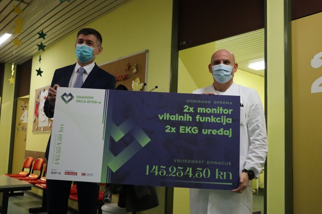 EFOS: Donacija vrijednih uređaja Klinici za pedijatriju KBC-a Osijek