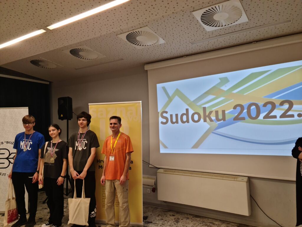 Hrvatski učenici se plasirali na svjetsko sudoku prvenstvo