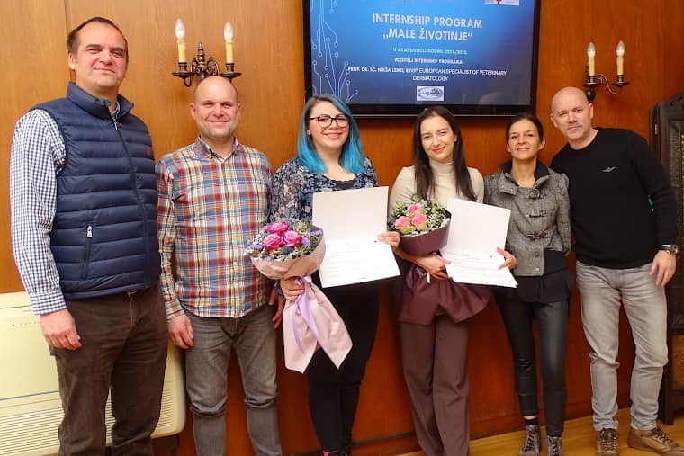 Roberta Čordaš i Ana Ševerdija završile internship program “Male životinje”