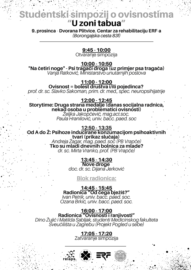 Studenti ERF-a organiziraju Simpozij o ovisnostima