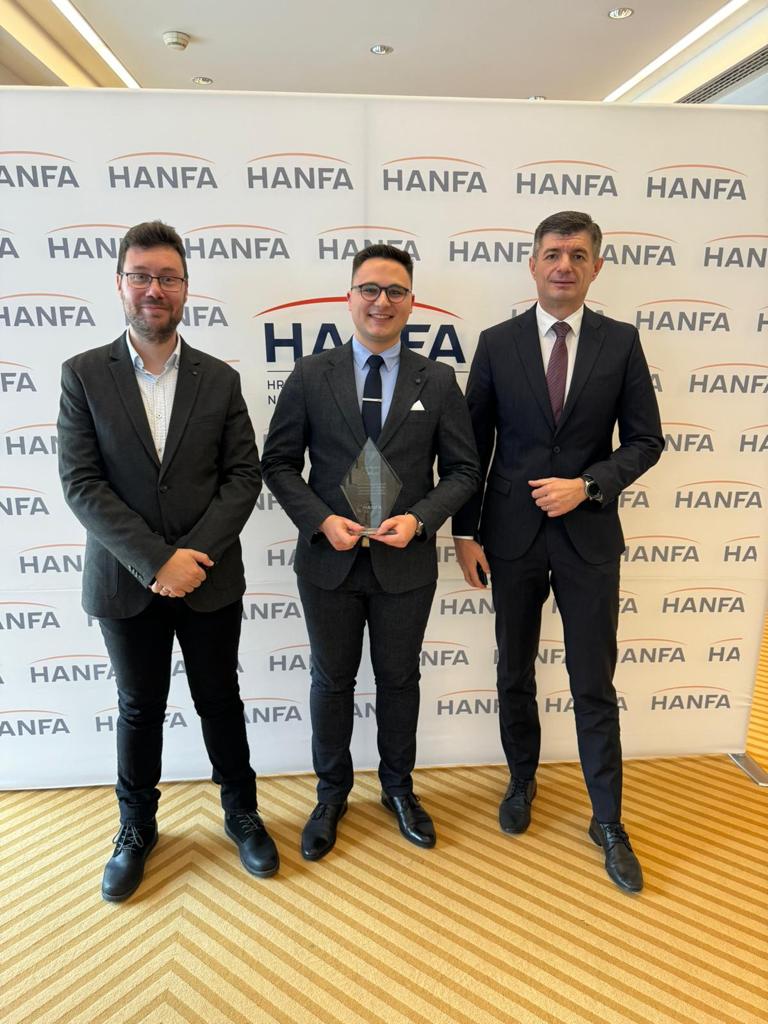 Student EFOS-a Pejo Bosnić osvojio prvo mjesto u izboru Hanfe za najbolje znanstvene i stručne radove