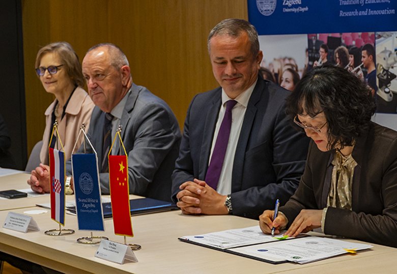 S kineskim Sveučilištem Shandong popisani temeljni ugovori o zajedničkoj suradnji