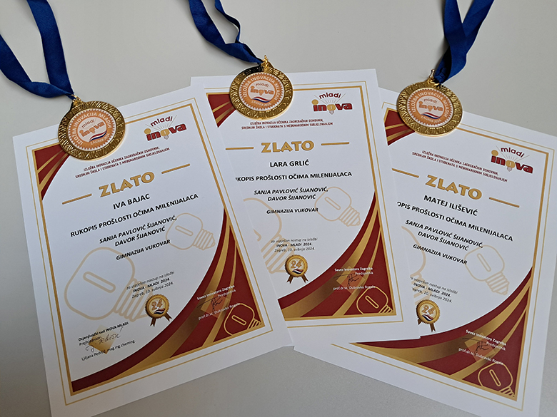 FSB: Vukovarskim gimnazijalcima zlatna medalja za inovacije