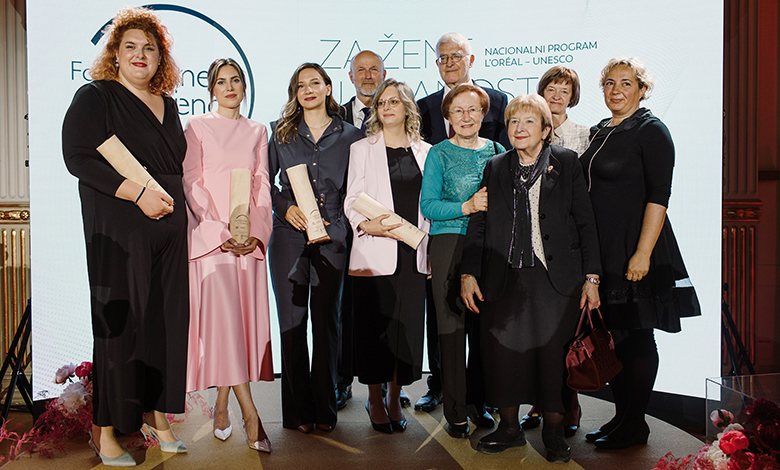Odabrane četiri dobitnice priznanja Nacionalnog programa  L'Oréal – UNESCO „Za žene u znanosti“