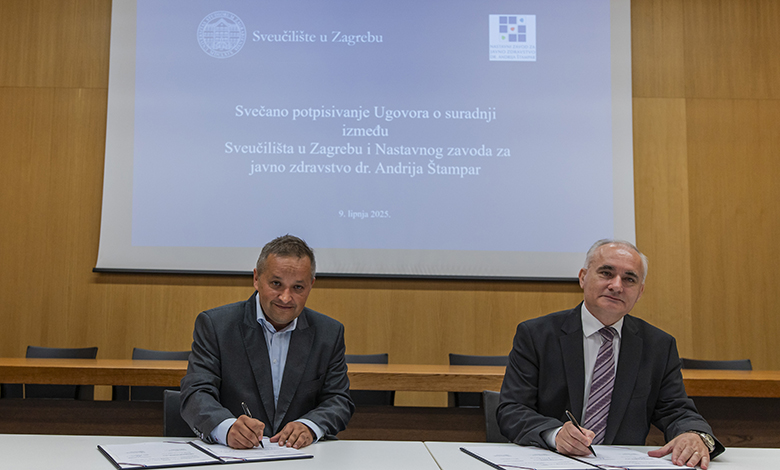 Ugovor o suradnji između Sveučilišta u Zagrebu i Nastavnoga zavoda za javno zdravstvo Dr. Andrija Štampar