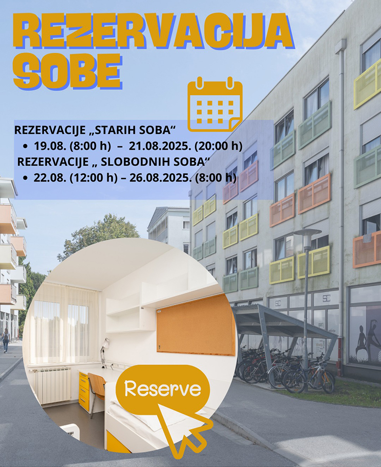 Objavljena lista studenata za smještaj u zagrebačke studentske domove