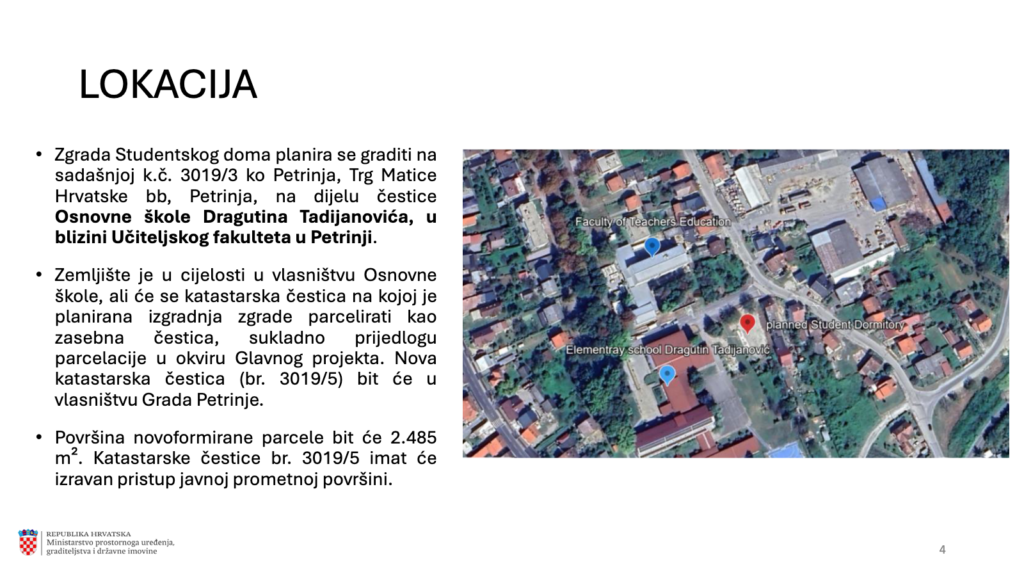 Potpisan ugovor za izgradnju novog Studentskog doma Petrinja vrijedan 5,75 milijuna eura