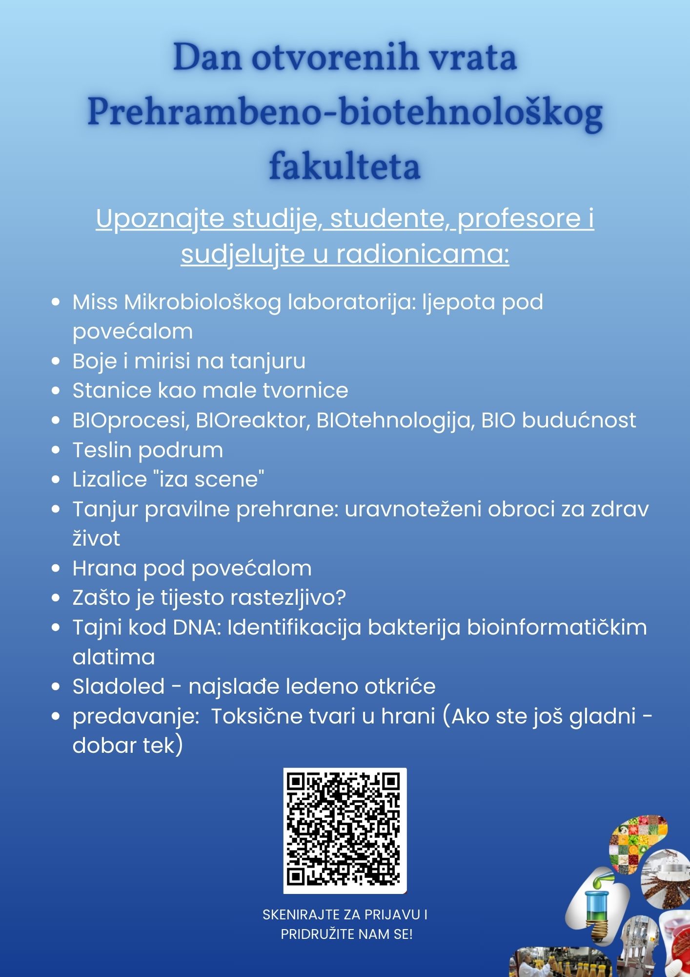 PBF otvara vrata: radionice, laboratoriji i razgovori sa studentima