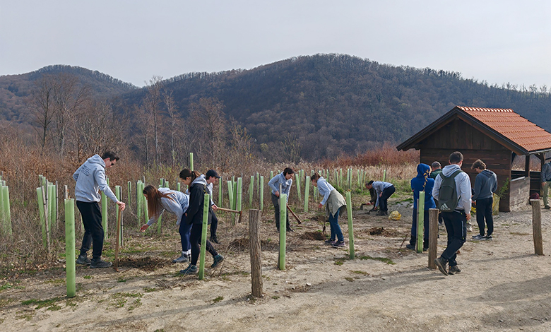 Studenti posadili 55 divljih krušaka na Medvednici