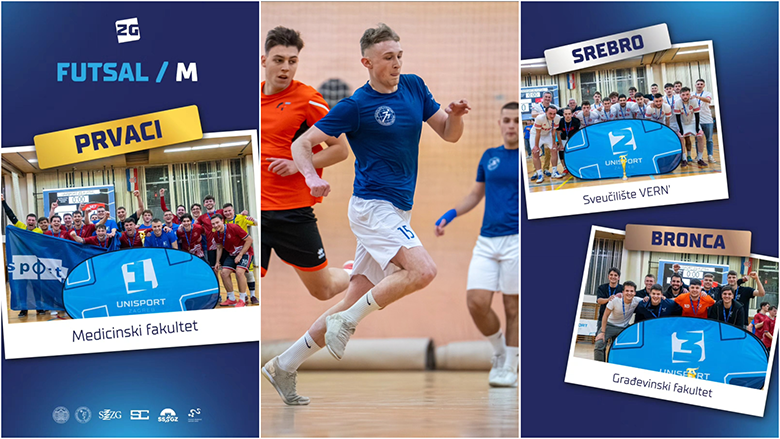 Medicina i Kineziologija osvojili futsal prvenstvo