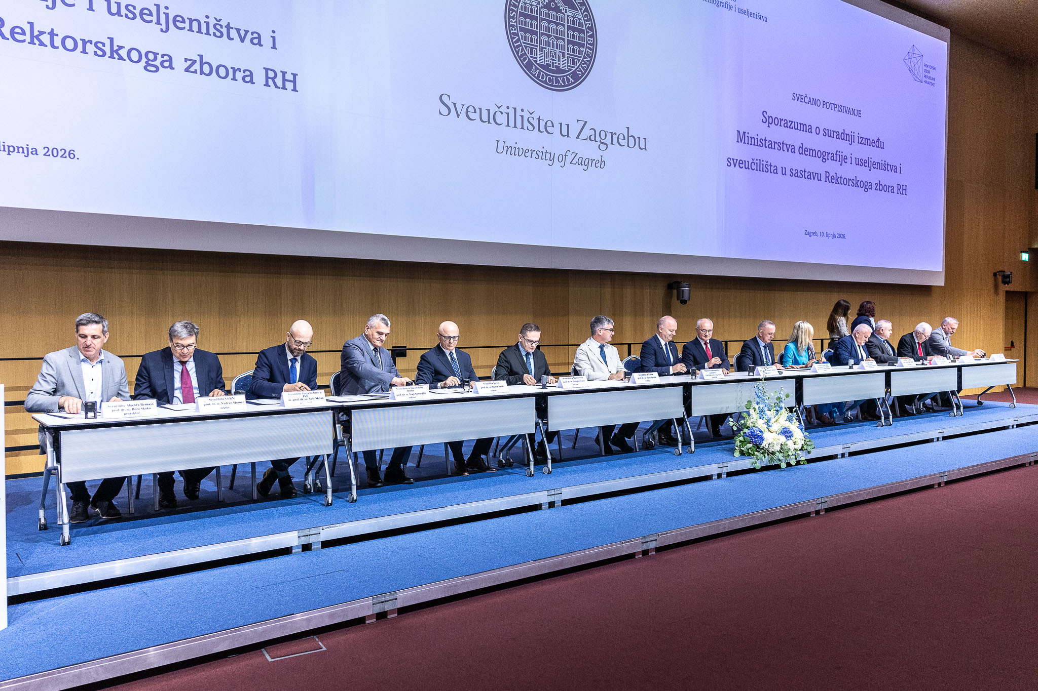Potpisan Sporazum o suradnji između Ministarstva i sveučilišta koji će pridonijeti pozitivnim demografskim trendovima u Republici Hrvatskoj