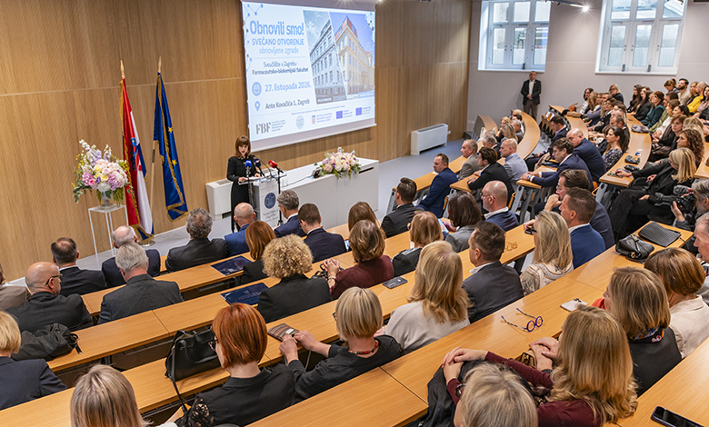Svečano otvorena obnovljena zgrada Farmaceutsko-biokemijskog fakulteta u Zagrebu